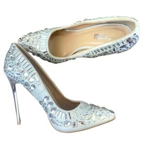 Charlotte Russe gem 💎 bedazzled heels 👠 Women’s 7